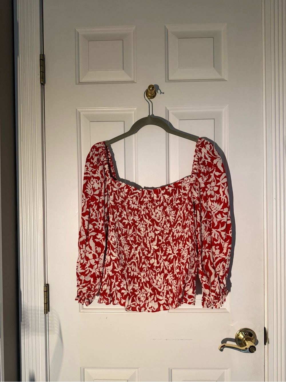 Polo Ralph Lauren Kezia Floral Smocked Off-Shoulder Top